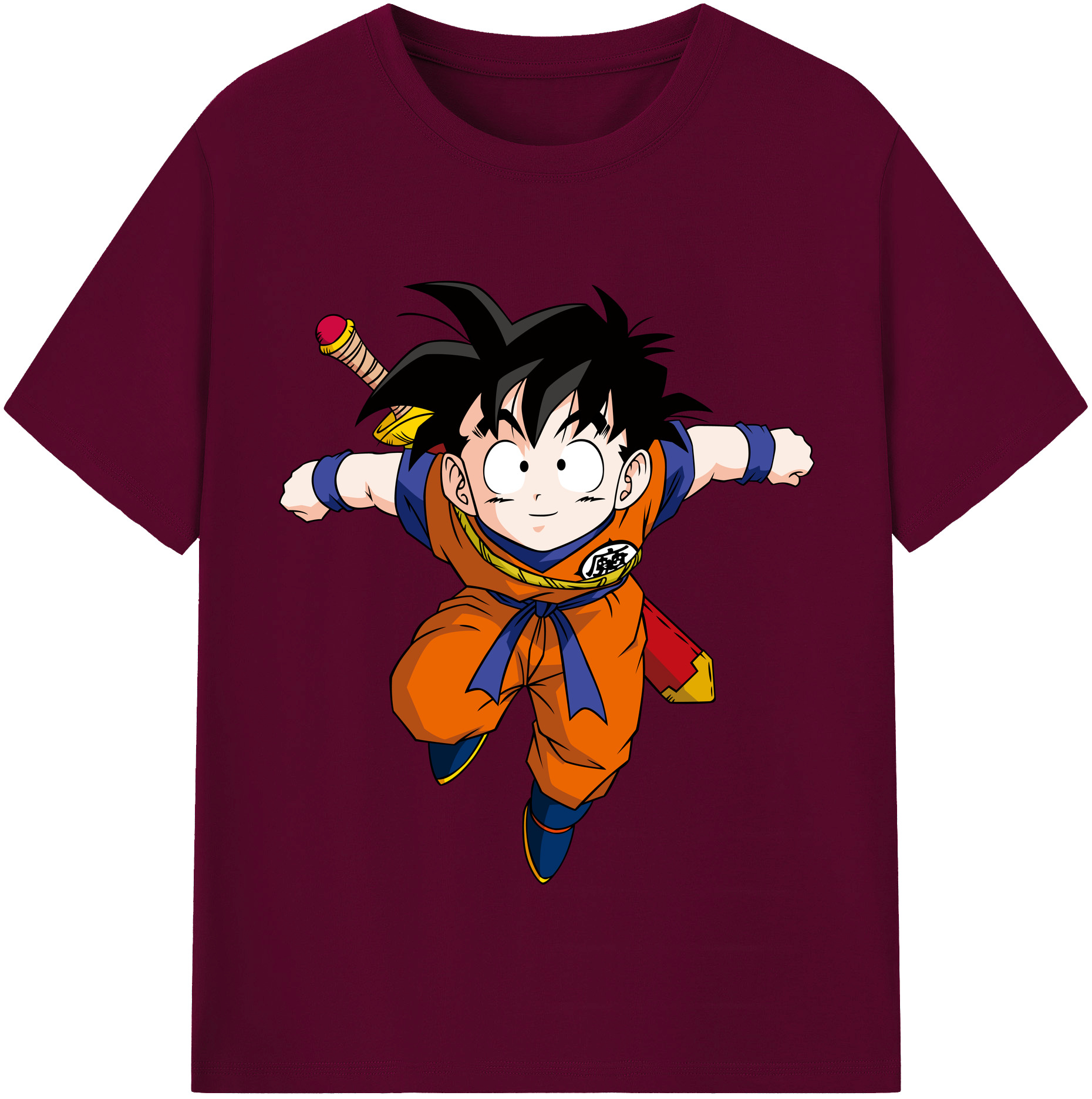 （画像用） ドラゴンボール 孫悟空（そん ごくう）Son Goku カカロット DRAGON BALL Kakarotto レディースカジュアルプリントTシャツ（綿100％）